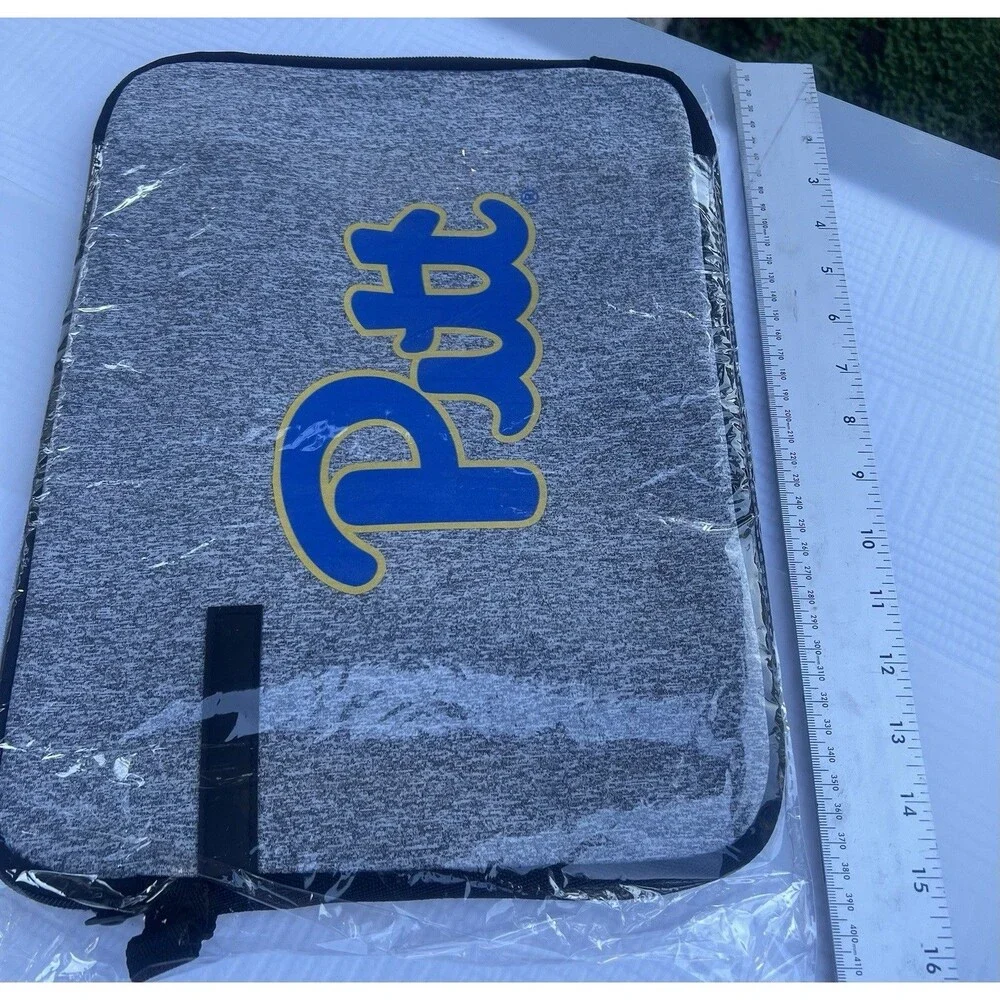 Pitt Panthers Laptop Sleeve 15” Gray Blue Gold University Pittsburgh New